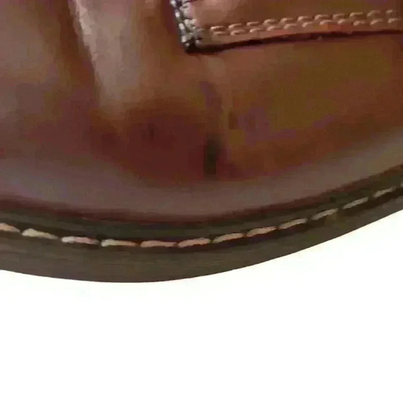 George Men's Brown Memory Foam Plain Lace Oxford Size 10 - Picture 3 of 11